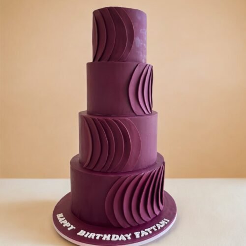 4 Layer Purple Cake