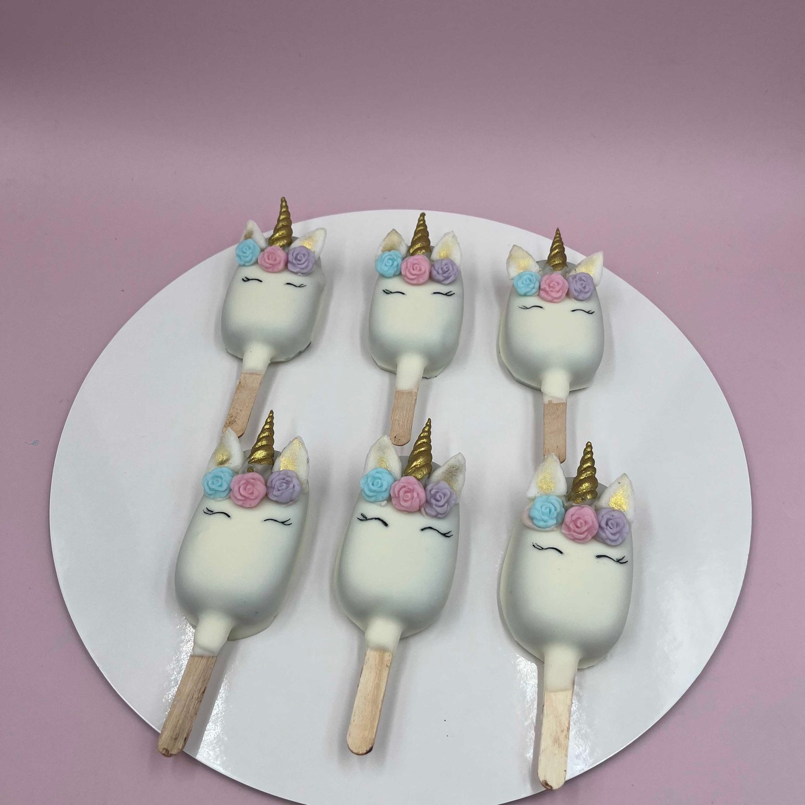 6pc Unicorn Cakesicles
