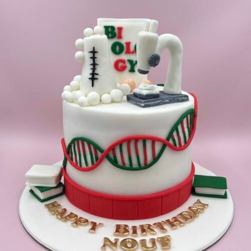 Biology Theme Cake