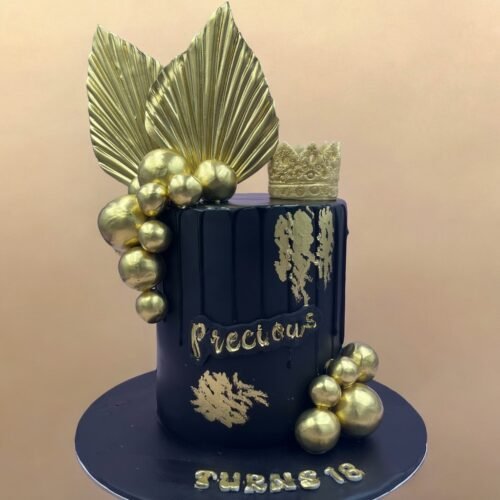 Black Gold Princess Cake