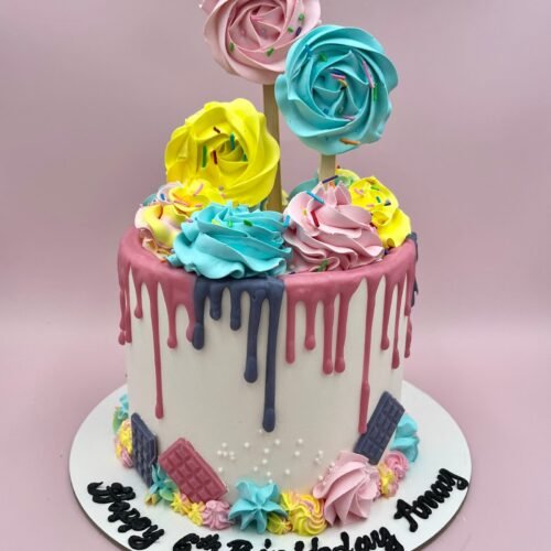 Candy Land Drip Cake