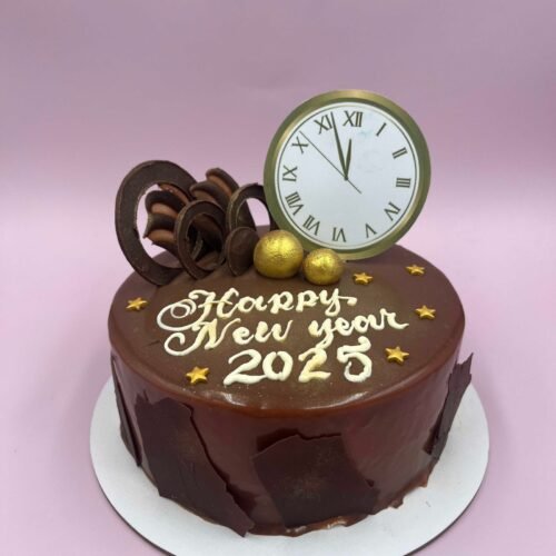 Chocolate Theme New Year Cake