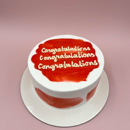 Congratulation Cream Cake