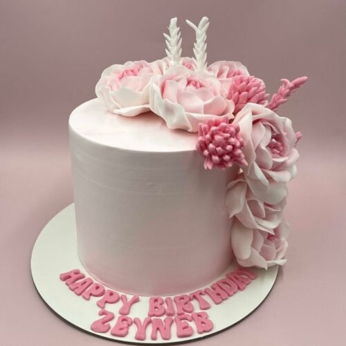Elegant Design Flower Cake