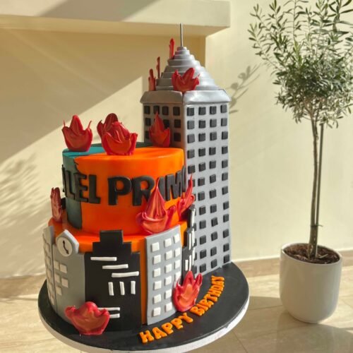 Firemen Theme Cake