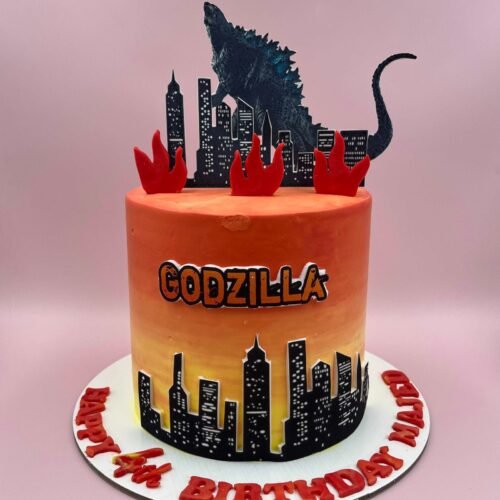 Godzilla Fire Cake