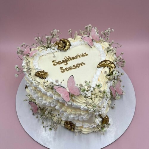 Heart Butterfly Cake