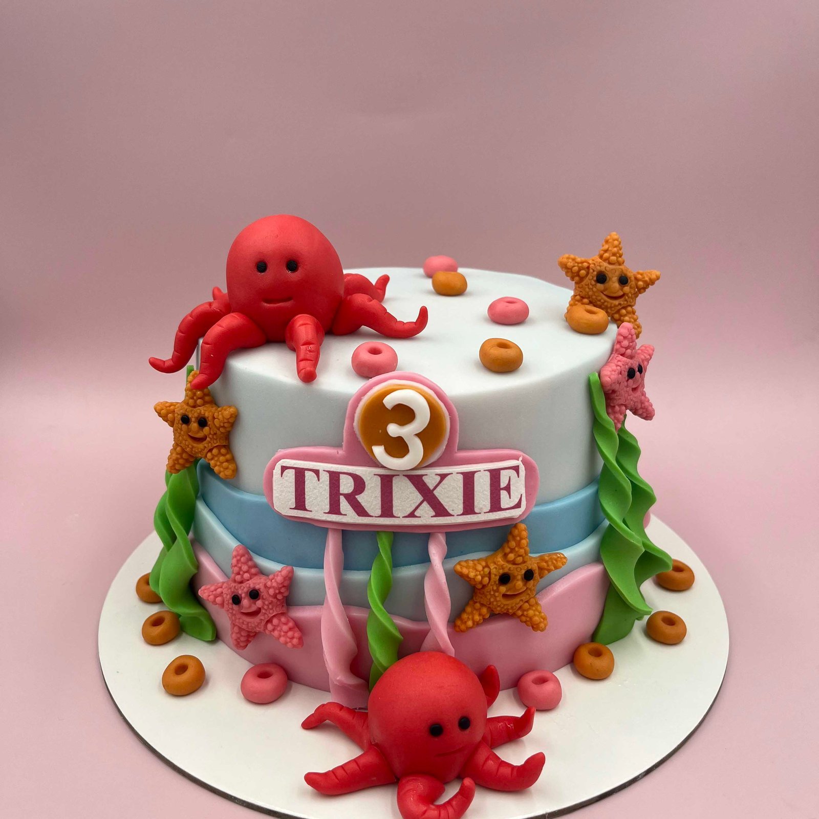 Octopus Design Cake