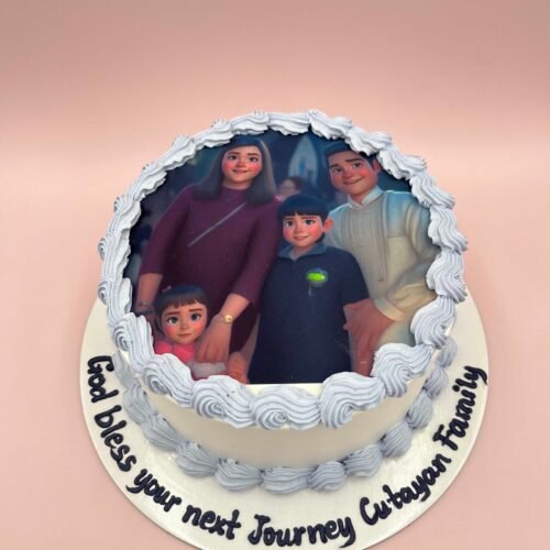 Picture Family Cream Cake