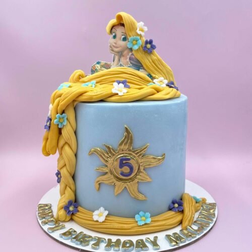 Rapunzel Theme Cake