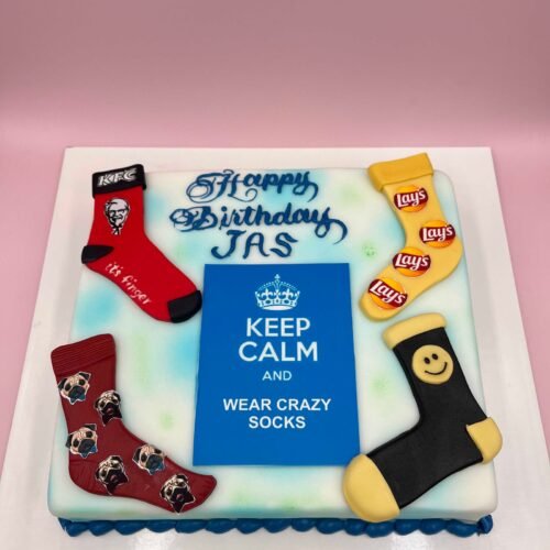 Socks Theme Cake