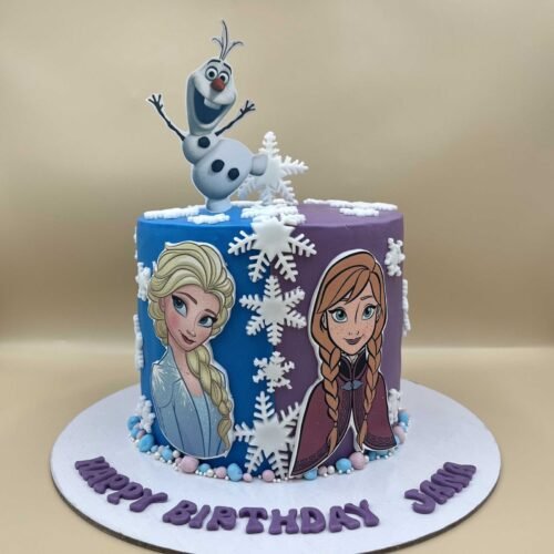 Elsa And Anna Cake