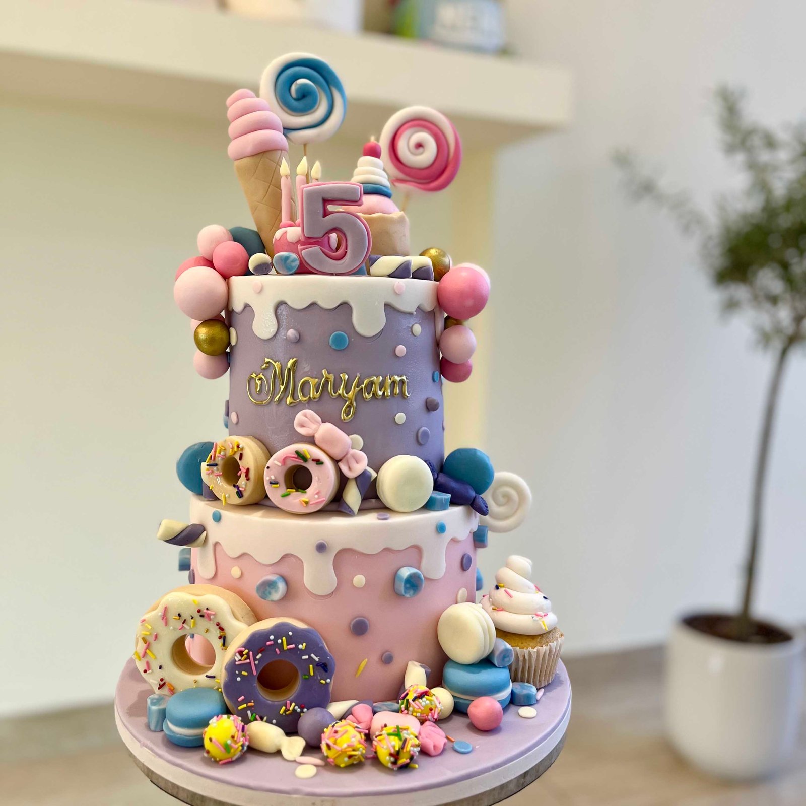 2 Layer Candy OverLoad Cake