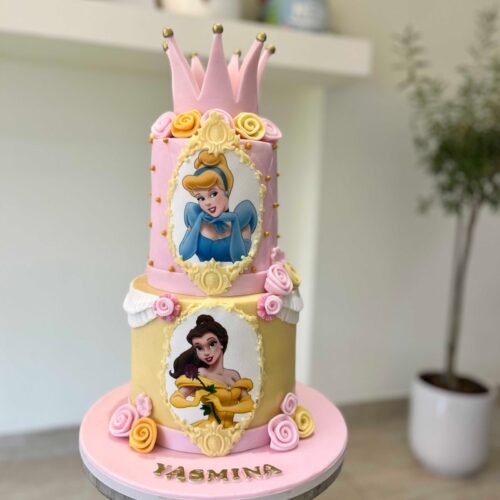 2 Princess Theme 2 Layer Cake