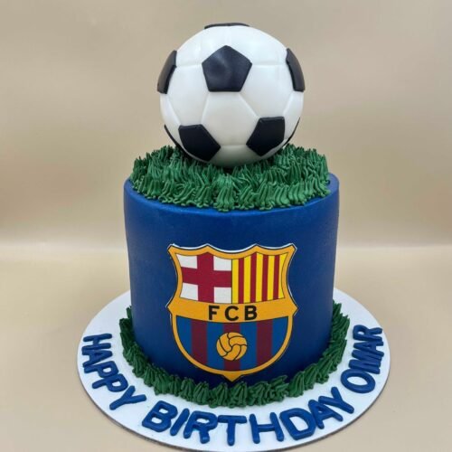FCB Football Cake