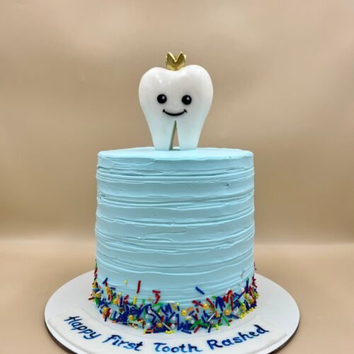 First Tooth Cake Blue
