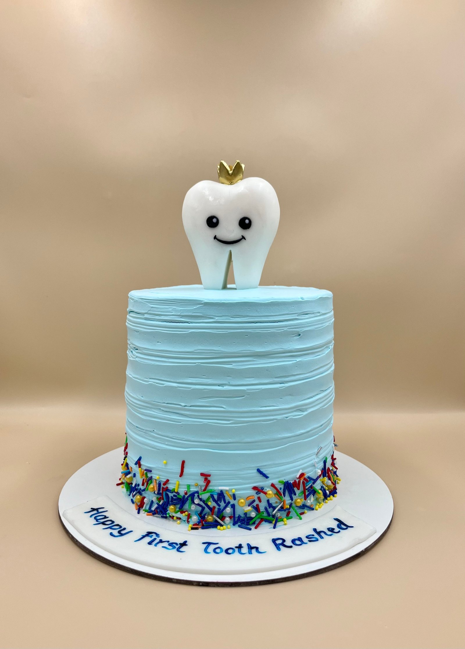 First Tooth Cake Blue