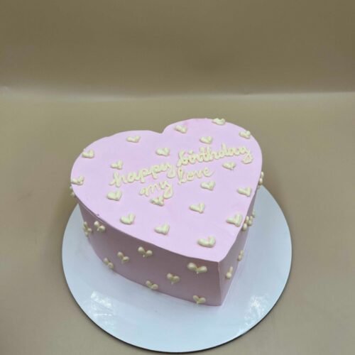 Heart Happy Birthday Cake