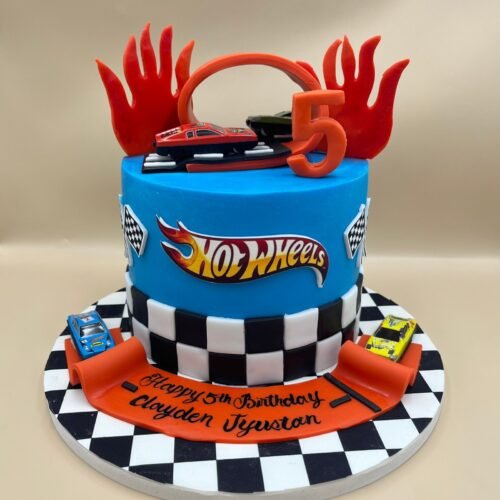 Hot Wheels Red Cake