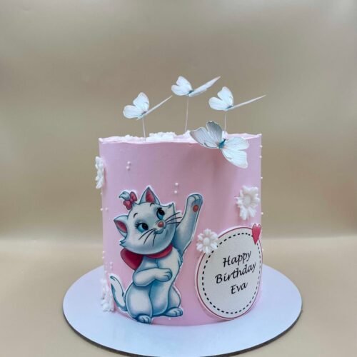 Marie Kitten Theme Cake