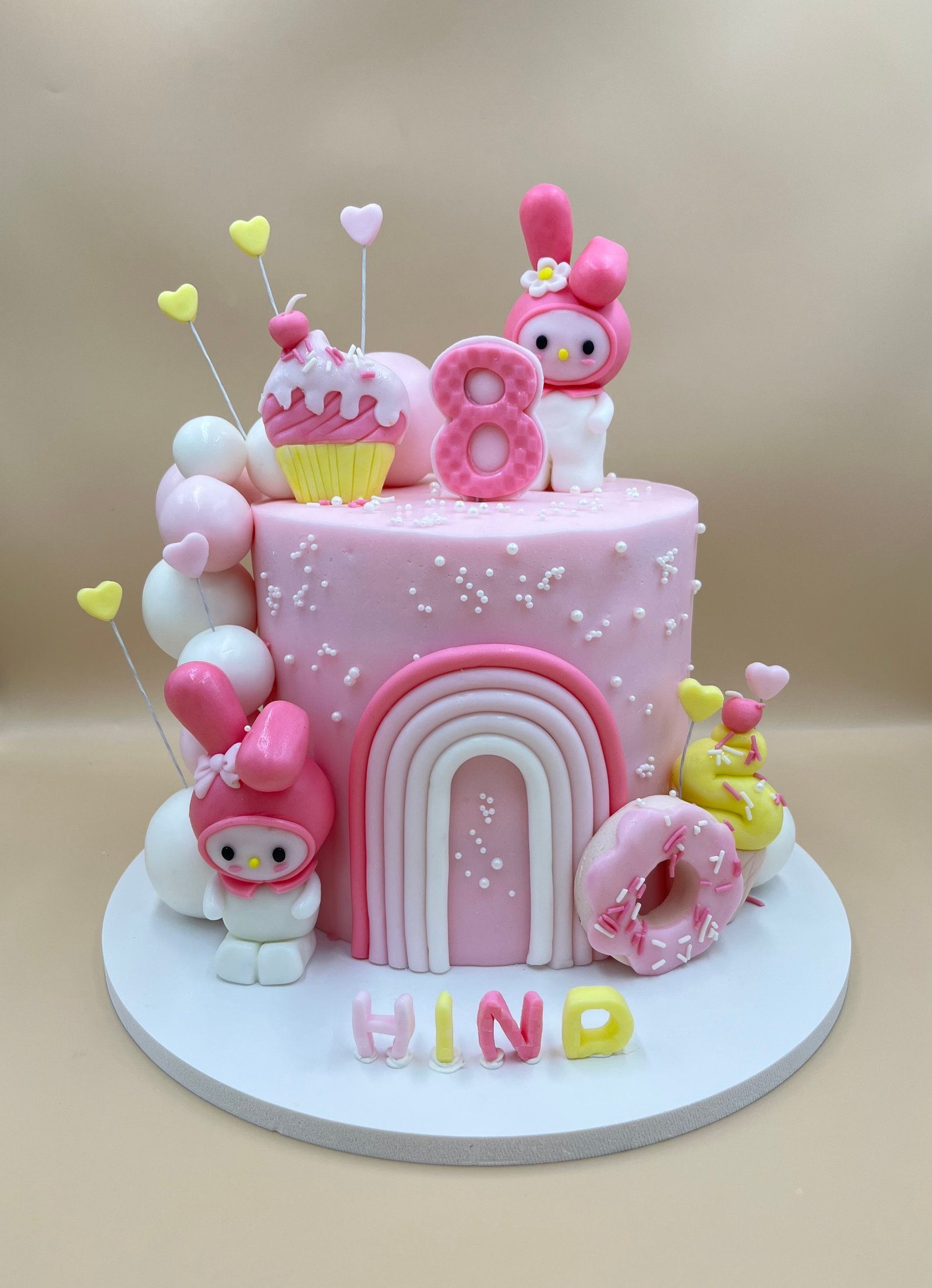My Melody Rainbow Cake