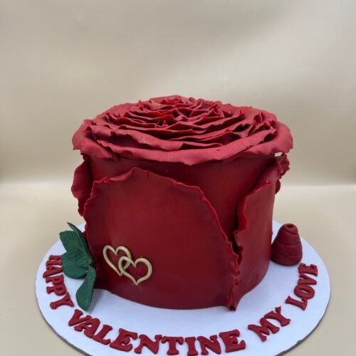 Rose Theme 3D Cake