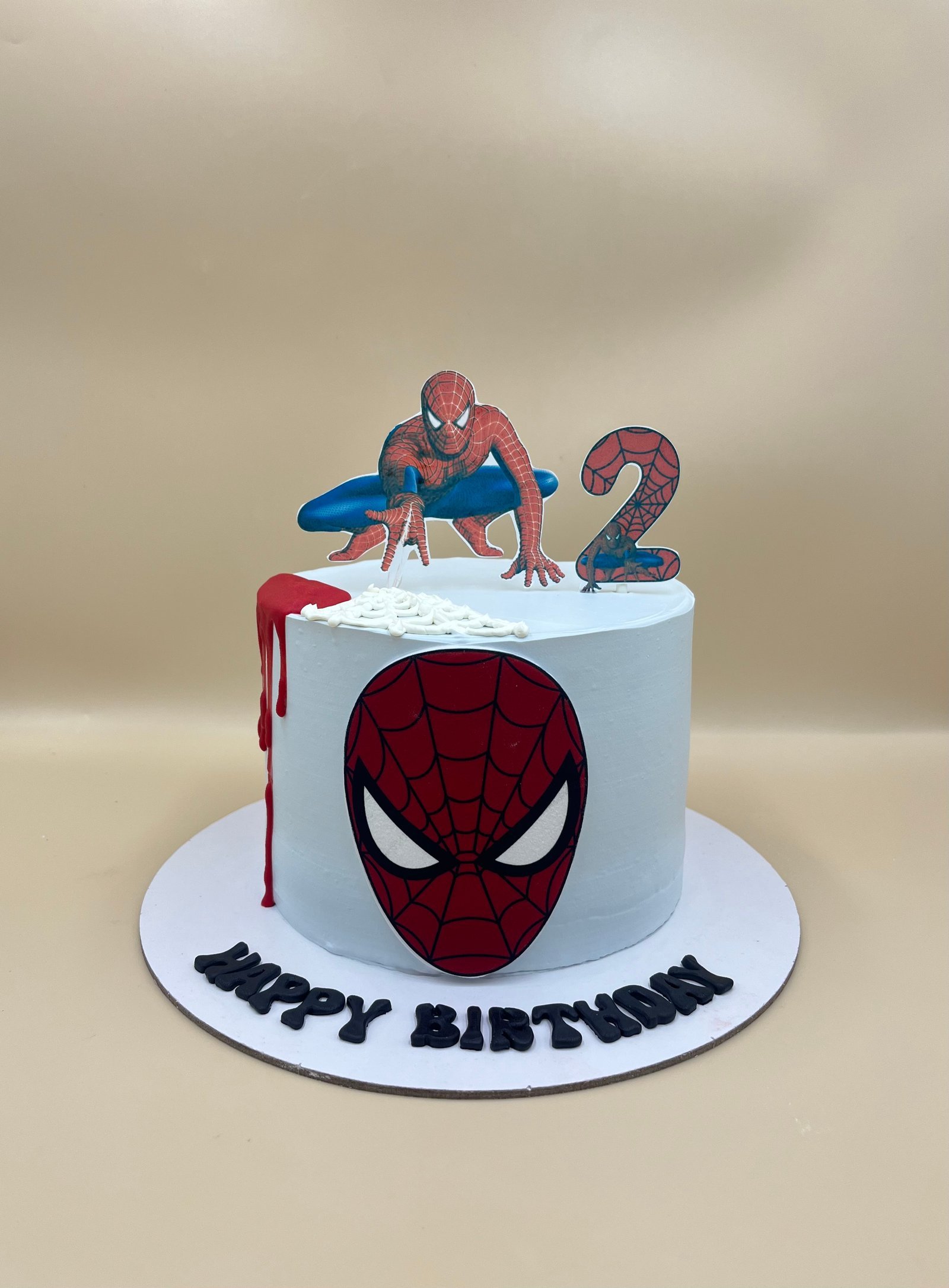 Spiderman Web Cake