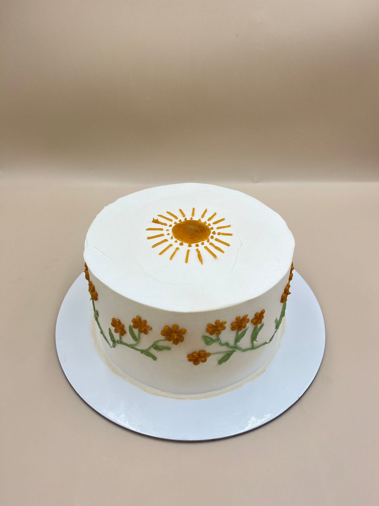 Sun and Flower Cake