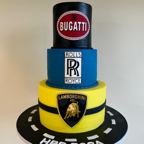 3 Layer Sports Car Cake