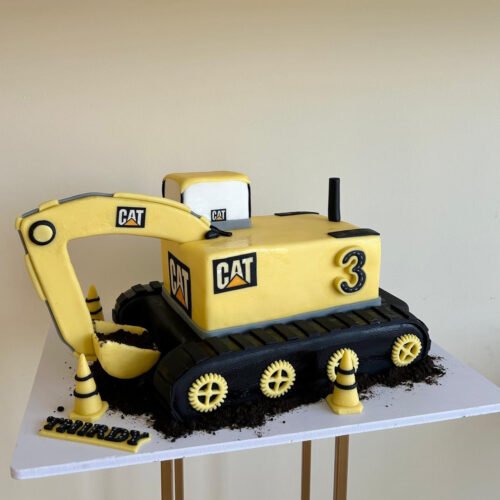 3D CAT Truck Cake