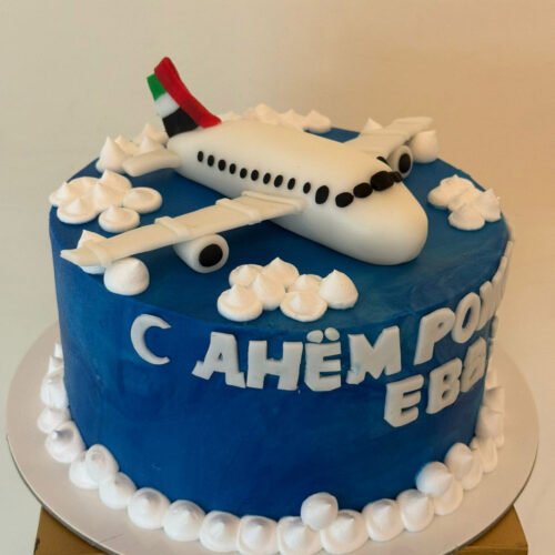 Emirates Plane Theme Cake