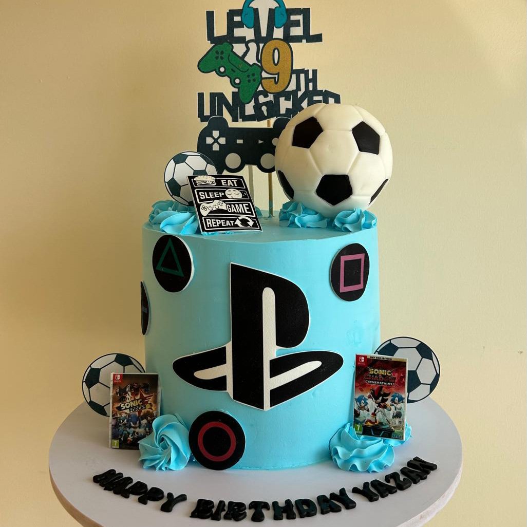 Play Station Theme Cake