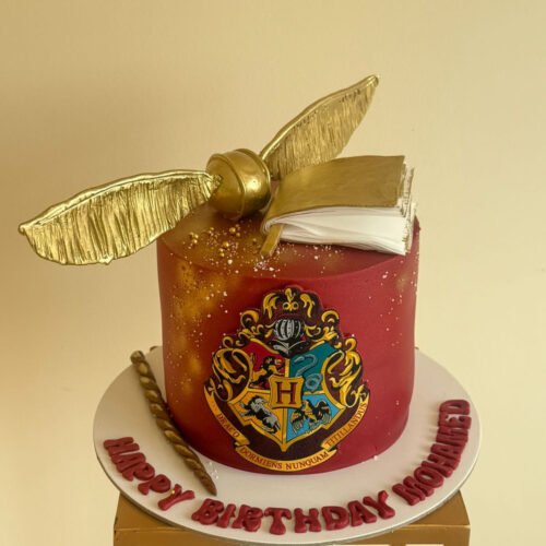 Red Theme Harry Potter Cake